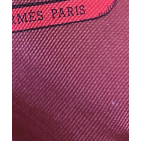 Hermès Petit Main Silk Scarf Carre 90 Red Boxed Authenticated Paris Vintage - Picture 8 of 16